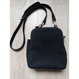 Hobo International Vintage Crossbody Bag Black Neoprene Nylon Handbag Strap